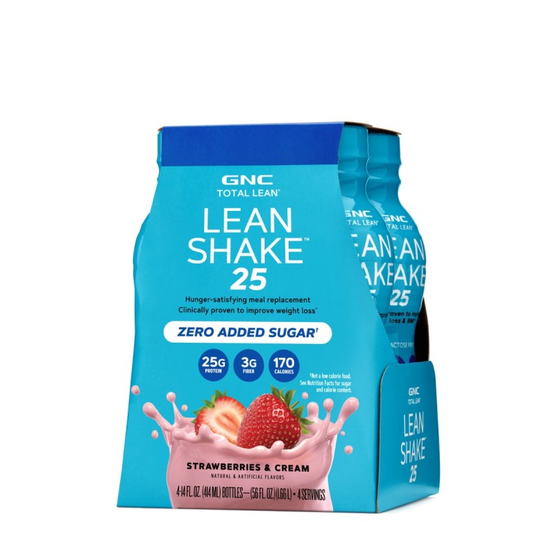 Gnc Total Lean Lean Shake 25 Cu Aroma De Capsuni Si Frisca, 414 Ml