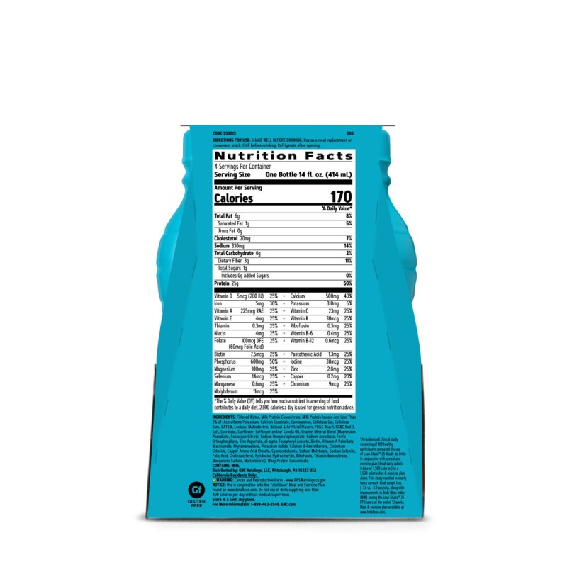 Gnc Total Lean Lean Shake 25 Cu Aroma De Capsuni Si Frisca, 414 Ml