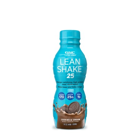 Gnc Total Lean Lean Shake 25, Shake Proteic Cu Aroma De Biscuiti Cu Crema, 414 Ml