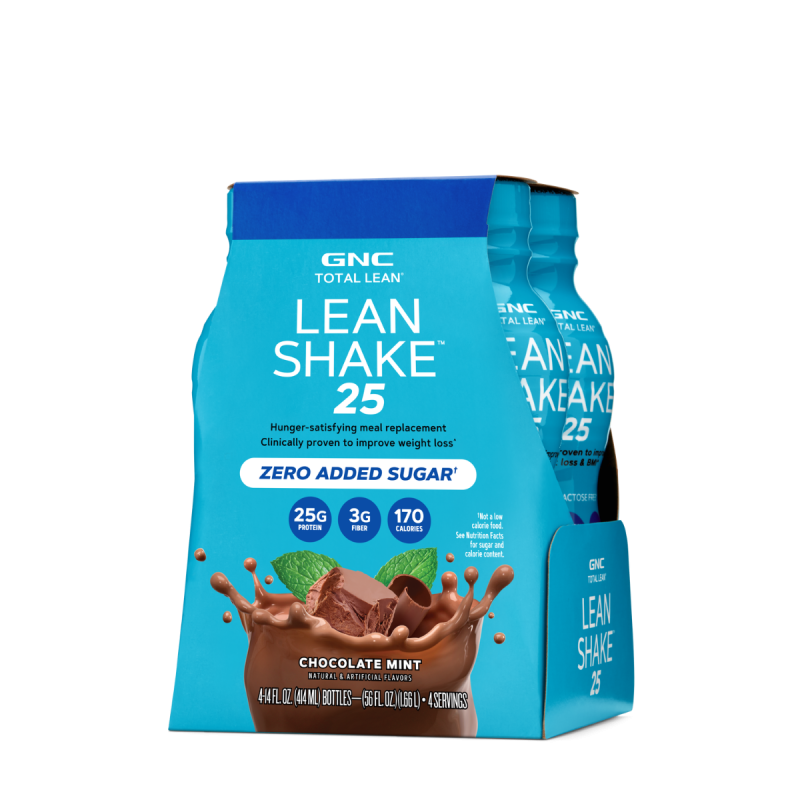 Gnc Total Lean Lean Shake 25 Cu Aroma De Ciocolata Si Menta, 414 Ml