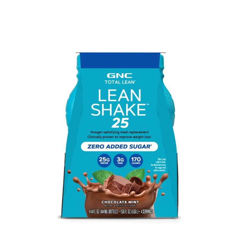 Gnc Total Lean Lean Shake 25 Cu Aroma De Ciocolata Si Menta, 414 Ml
