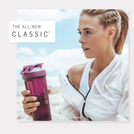 Gnc Blender Bottle Shaker Clasic White, 800ml