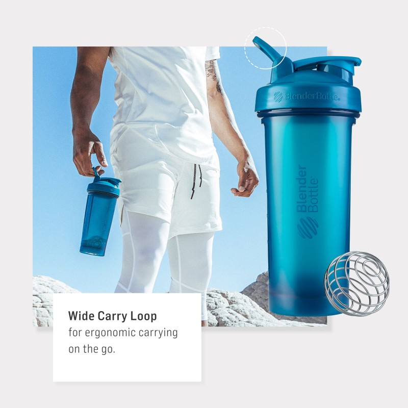 Gnc Blender Bottle Shaker Clasic White, 800ml