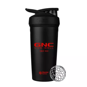 Gnc Blender Bottle Shaker Strada, Din Inox Negru, 700 Ml