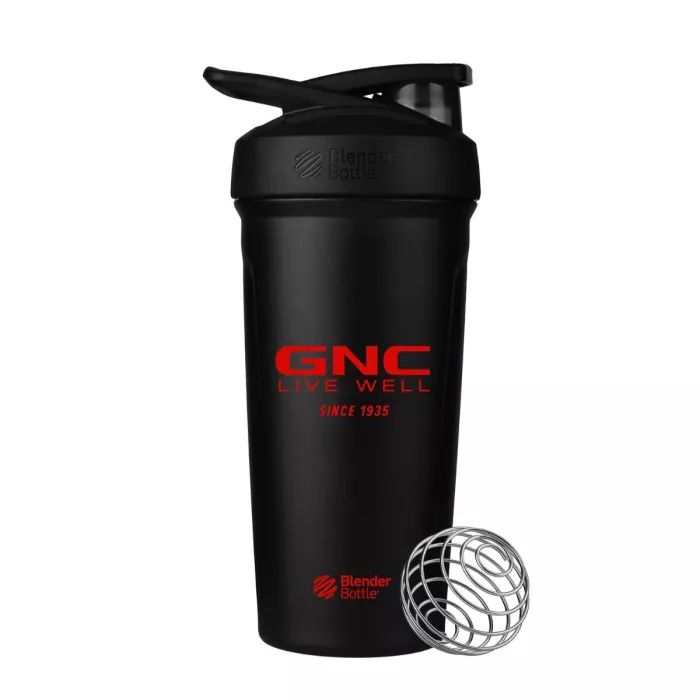Gnc Blender Bottle Shaker Strada, Din Inox Negru, 700 Ml Gnc Blender Bottle Shaker Strada, Din Inox Negru, 700 Ml