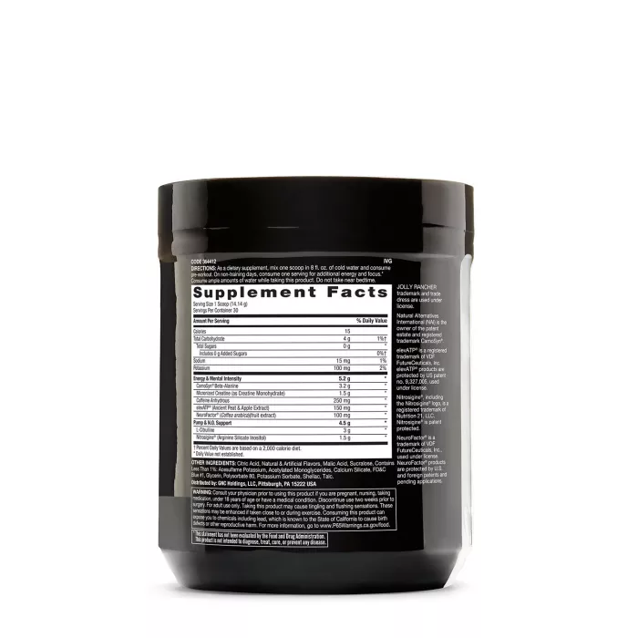 Gnc Beyond Raw Lit, Formula Pre-workout, Aroma De Zmeura Albastra, 408.9 G