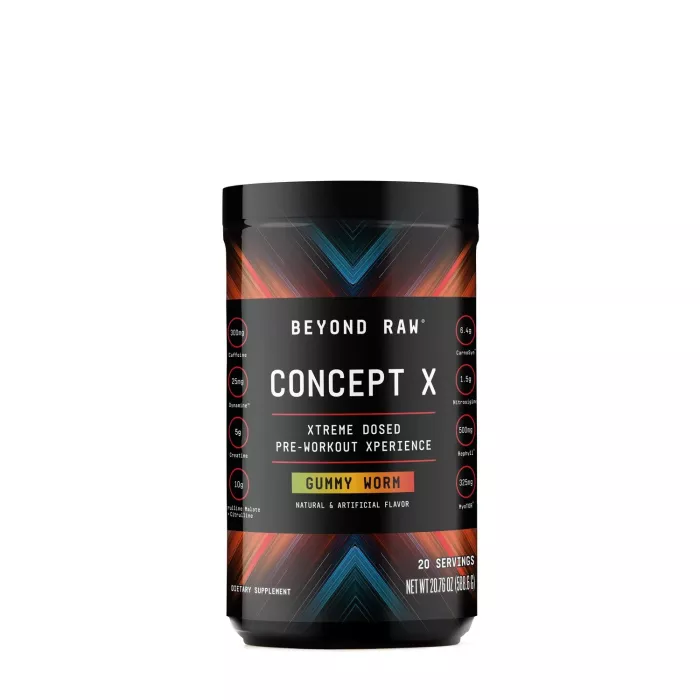 Beyond Raw Concept X Pre-workout, Formula Pre-workout Cu Aroma Gummy Worm, 588.6 G Beyond Raw Concept X Pre-workout, Formula Pre-workout Cu Aroma Gummy Worm, 588.6 G