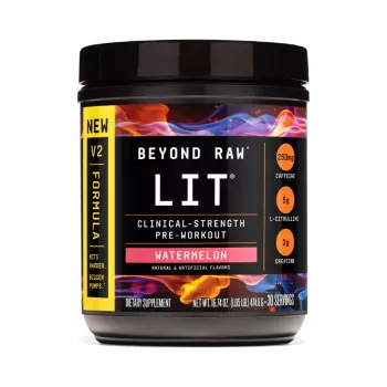 Gnc Beyond Raw Lit V2 Pre-workout With Watermelon Flavor, Pre-workout Cu Aroma De Pepene, 474.6 G