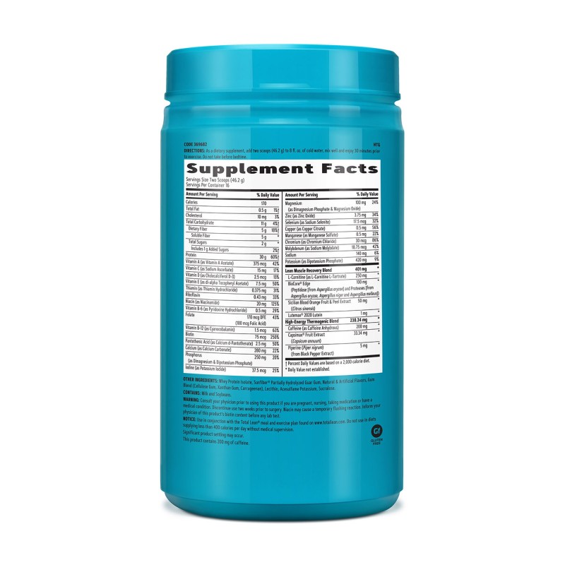 Total lean shake proteic cu aroma de vanilie (739.2 g)