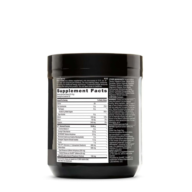 Gnc Beyond Raw Lit Af, Pre-workout, Cu Aroma De Icy Fireworks, 443.6 G