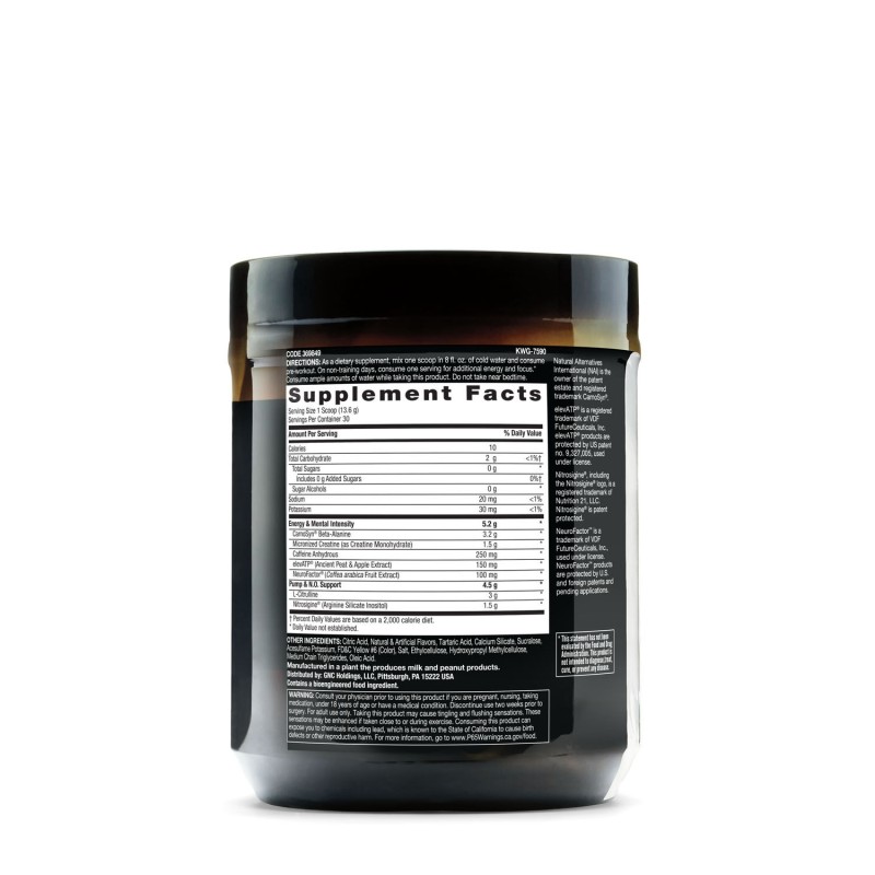 Gnc Beyond Raw Lit  Pre Workout Cu Aroma De Portocale Si Mango, 406,5 G