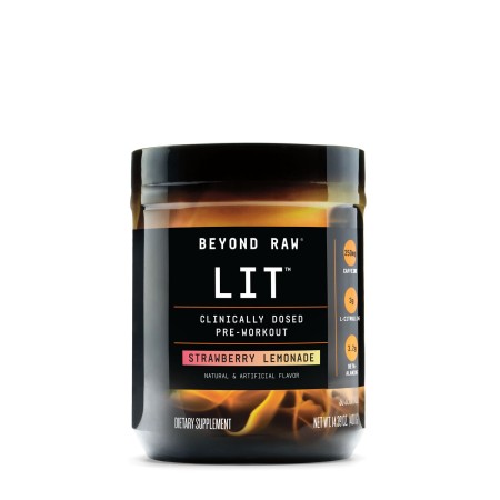Beyond Raw Lit, Formula Pre-workout, Cu Aroma De Limonada De Capsuni (412.5 G), GNC