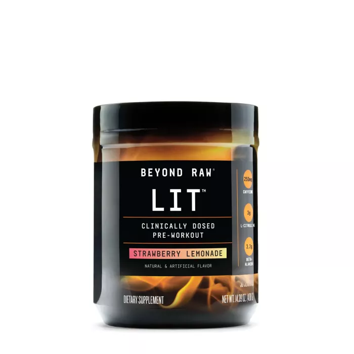 Beyond Raw Lit, Formula Pre-workout, Cu Aroma De Limonada De Capsuni (412.5 G), GNC Beyond Raw Lit, Formula Pre-workout, Cu Aroma De Limonada De Capsuni (412.5 G), GNC