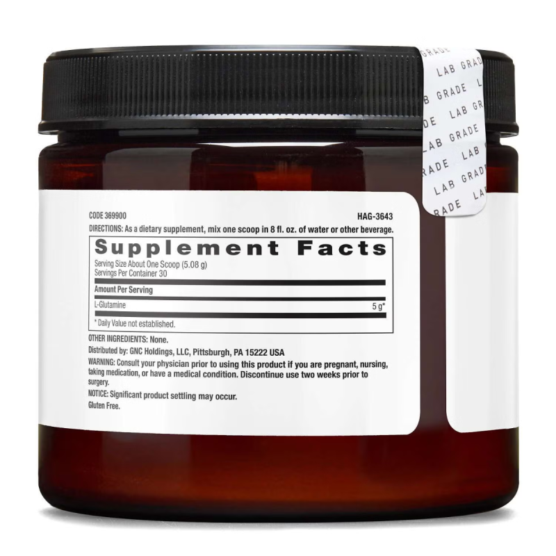 Beyond raw chemistry labs L-glutamina (152.4 g), GNC Live Well