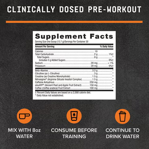 Gnc Beyond Raw Lit, Formula Pre-workout, Cu Aroma De Spiced Cider , 414 G