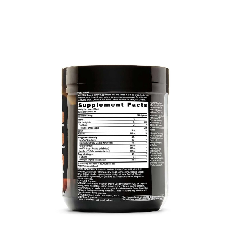 Beyond raw lit, formula pre-workout cu aroma de fructe (397.2 g), GNC Live Well