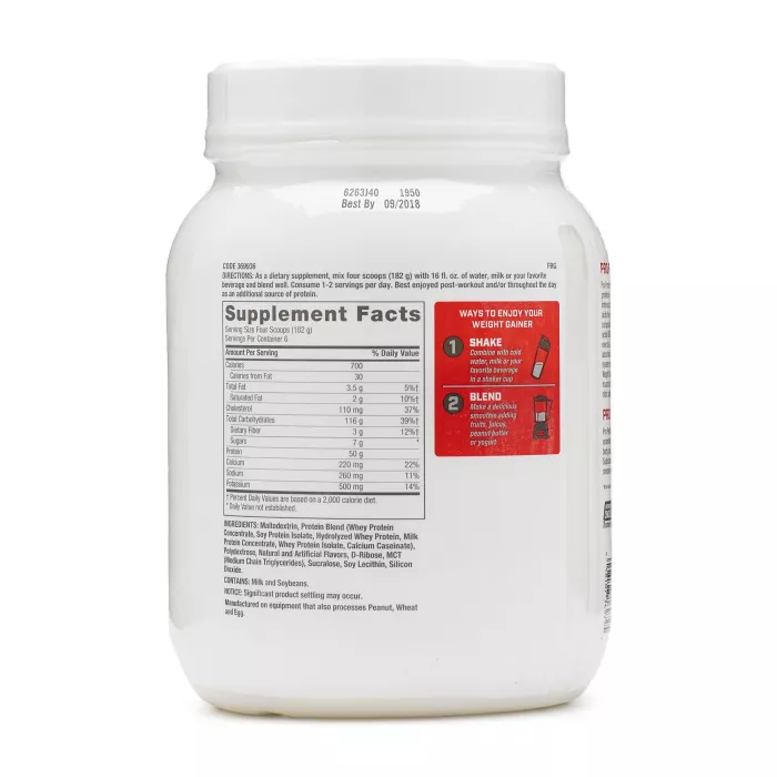 Gnc Pro Performance Weight Gainer, Formula Proteica Pentru Crestere In Greutate, Cu Aroma De Vanilie, Testata Antidoping, 1134 G Gnc Pro Performance Weight Gainer, Formula Proteica Pentru Crestere In Greutate, Cu Aroma De Vanilie, Testata Antidoping, 1134 G