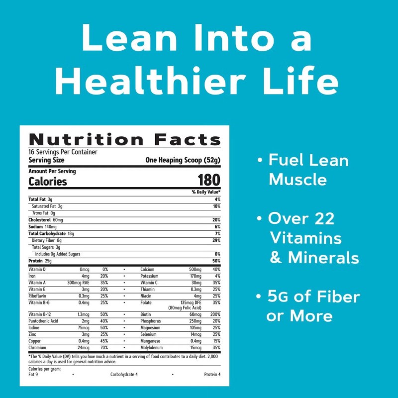 Gnc Total Lean Lean Shake 25, Shake Proteic, Cu Aroma De Fructe De Padure, 832 G