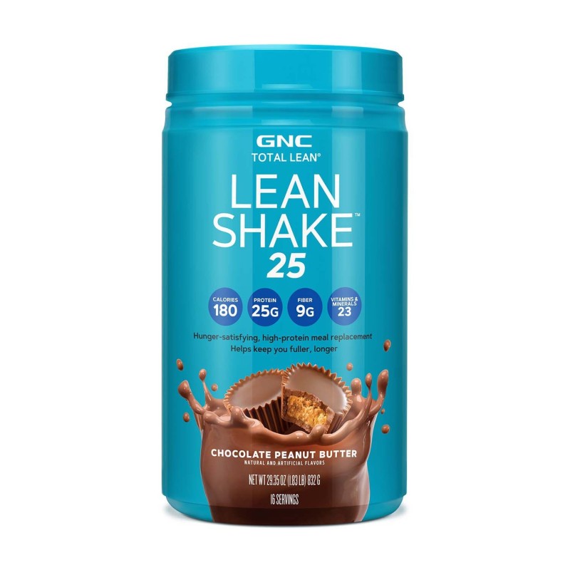 Total lean shake proteic cu aroma de ciocolata si unt de arahide (832 g), GNC Live Well
