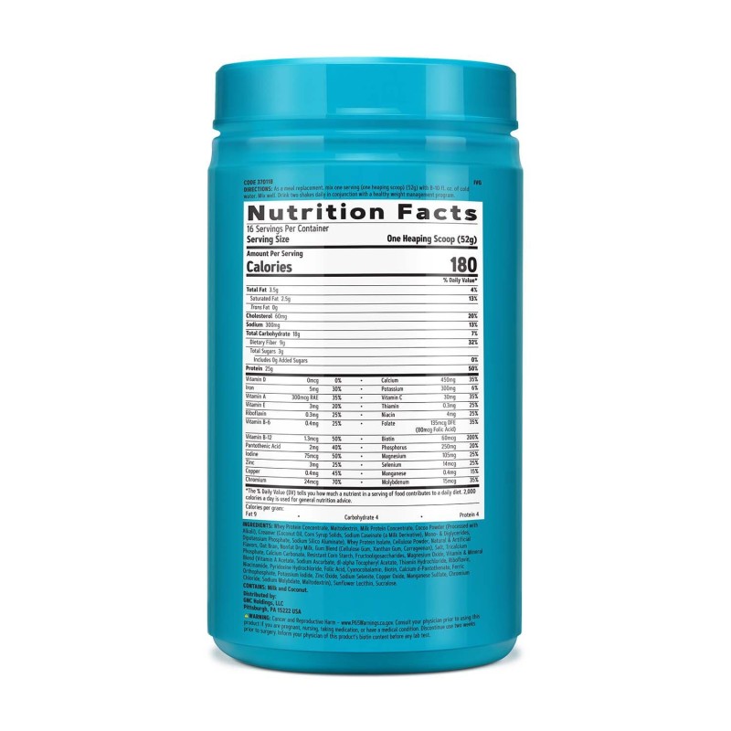 Total lean shake proteic cu aroma de ciocolata si unt de arahide (832 g), GNC Live Well