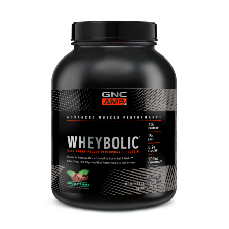 Gnc Amp Wheybolic, Proteina Din Zer, Cu Aroma De Ciocolata Cu Menta, 1375 G