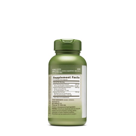 Herbal plus extract standardizat din 3 tipuri de ginseng (100 cps), GNC Live Well