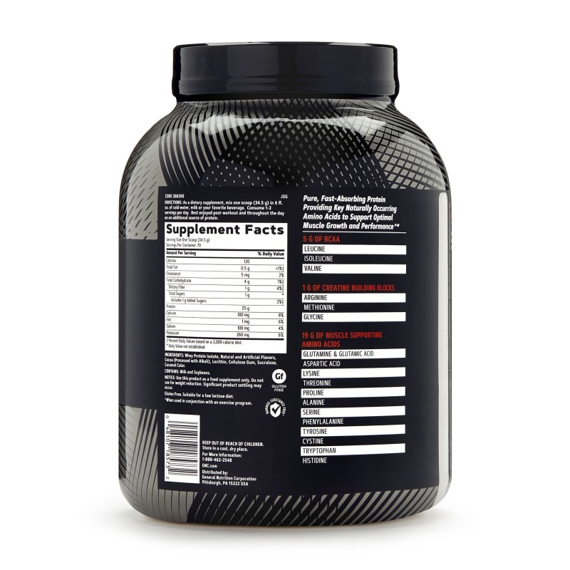 Proteina izolata din zer cu aroma de ciocolata (2415 g), GNC Live Well