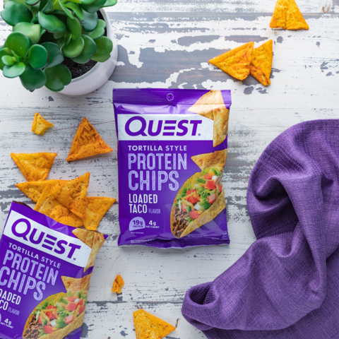 Quest Tortilla Style Protein Chips, Chipsuri Proteice, Cu Aroma De Taco, 32 G