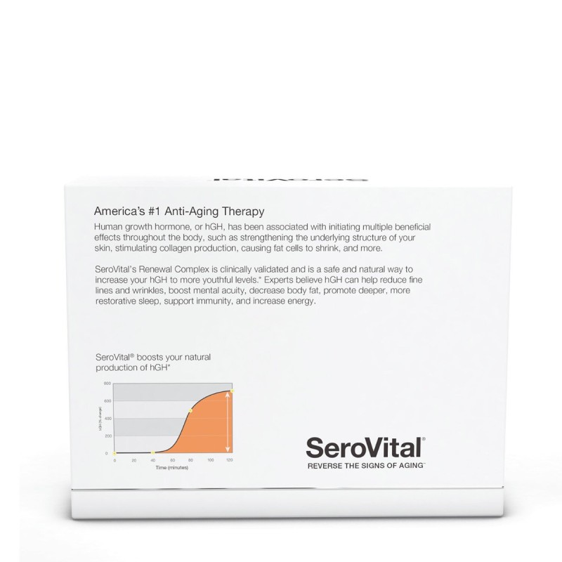 Serovital Reverse The Signs Of Aging, Formula Avansata Pentru Productia Naturala A Hormonului De Crestere Hgh Cu Lizina, 120 Cps
