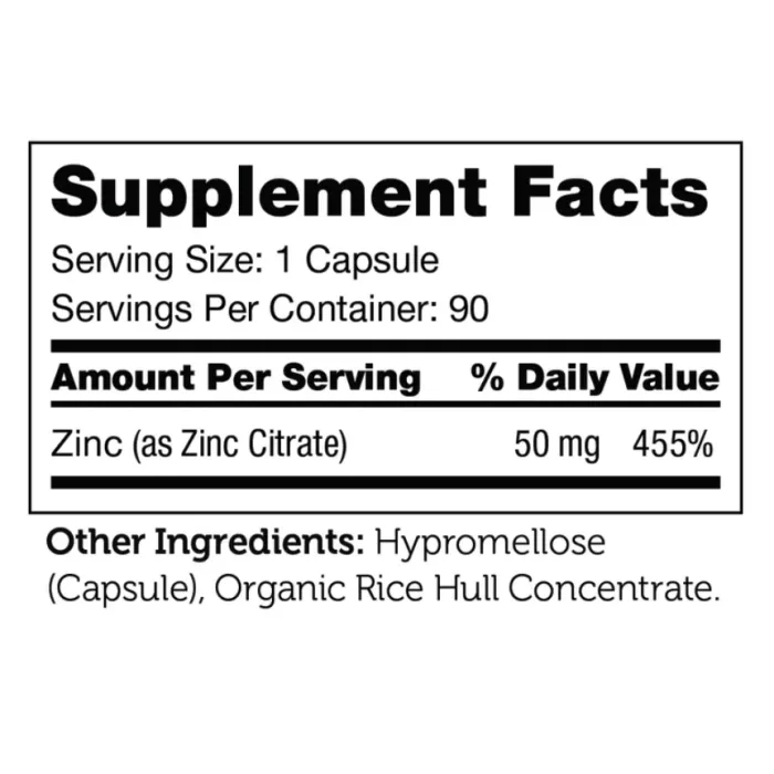 Zahler Zinc, Bioactive Zinc Citrate, Advanced Zinc Supplement, Zinc Citrat Bioactiv, 90 Tb