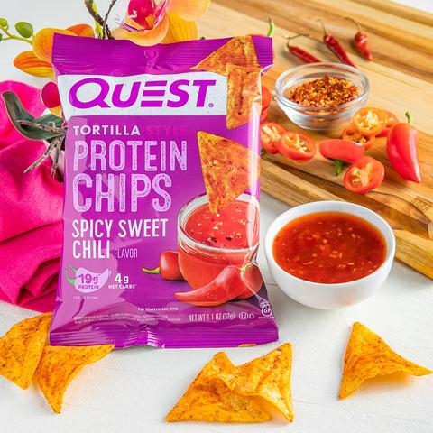 Quest Nutrition Chipsuri Proteice Cu Aroma De Spicy Sweet Chilli, 32 G