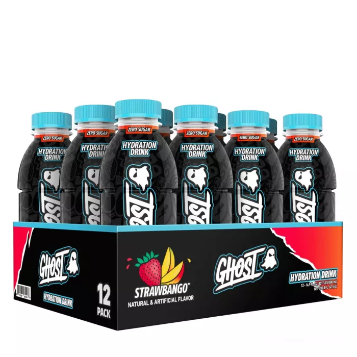Ghost Hydration Drink With Strawbango Flavor, Bautura Hidratanta Cu Aroma De Strawbango, 500 Ml