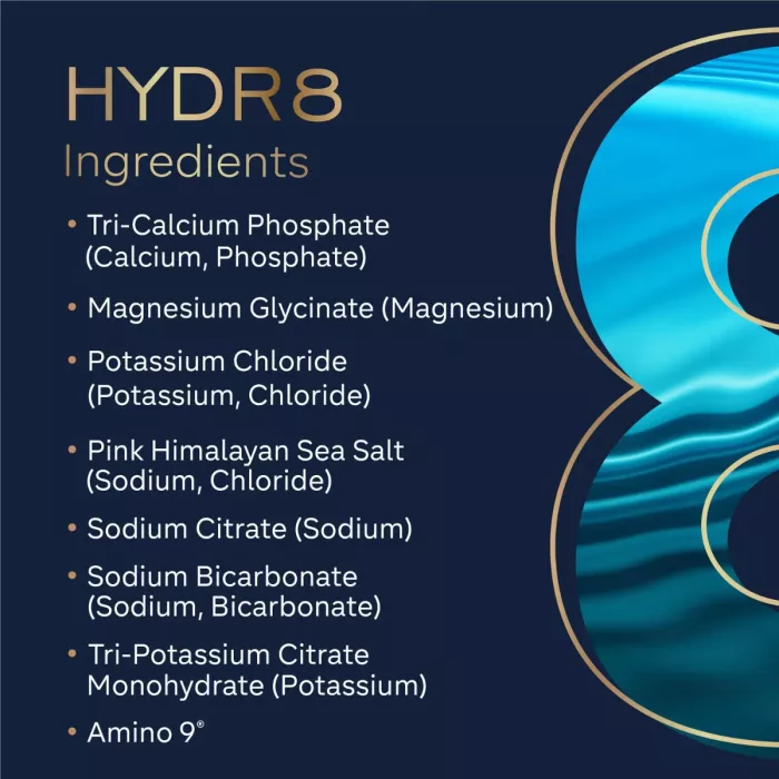 Gr8 Lifestyle Hydr8 Hydration And Muscle Health With Strawberry Watermelon Flavor, Hidratare Avansata Si Suport Muscular, Cu Aroma De Capsuni Si Pepene, 350 G