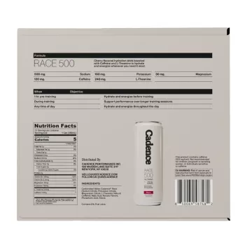 Cadence Race Energy Hydration Drink, Bautura Hidratanta Cu Cafeina, Cu Aroma De Cirese, 355 Ml
