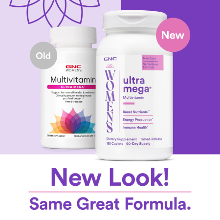Gnc Women's Multivitamine Ultra Mega, Multivitamine Pentru Femei, 180 Tb