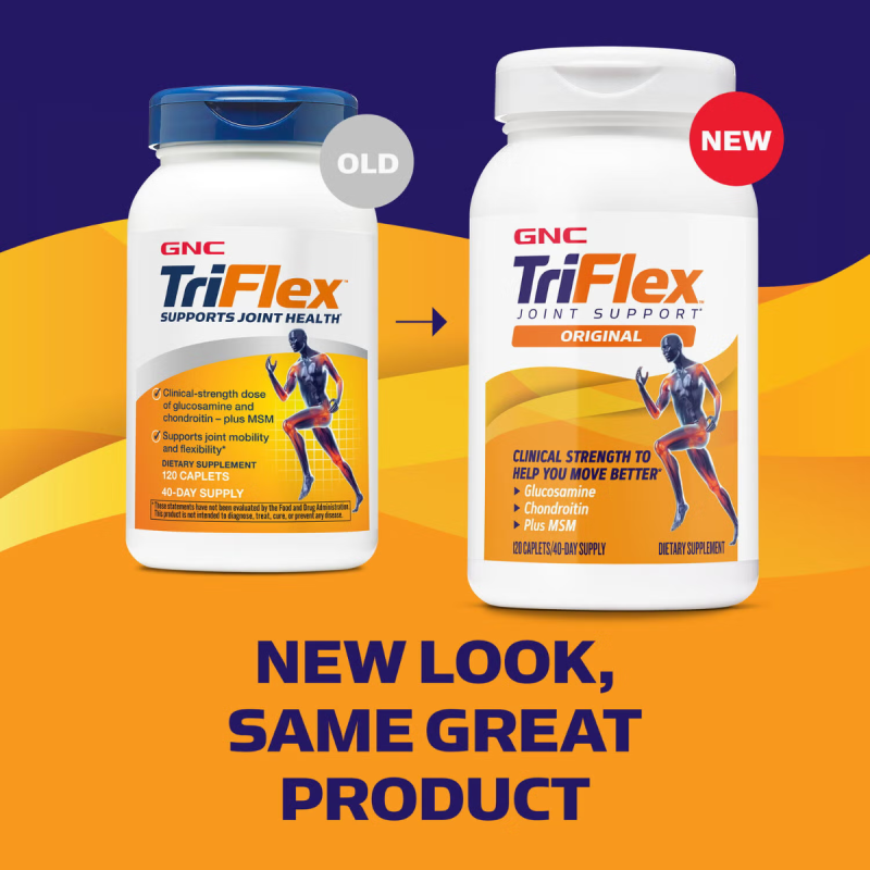 Gnc Triflex, Glucozamina, Msm Si Condroitina Pentru Articulatii Sanatoase, 120 Tb