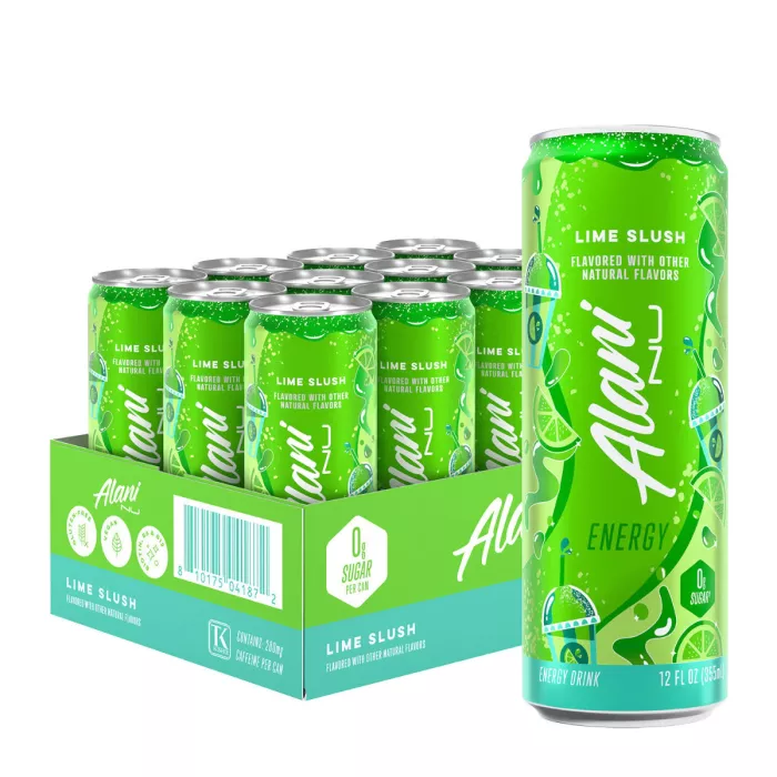 Alani Nu Energy Drink With Lime Slush Flavor, Energizant Cu Aroma De Lime, 355 Ml