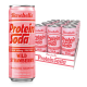 Barebells Protein Soda With Strawberry Flavor, Bautura Proteica Carbogazoasa Cu Aroma De Capsuni, 355 Ml