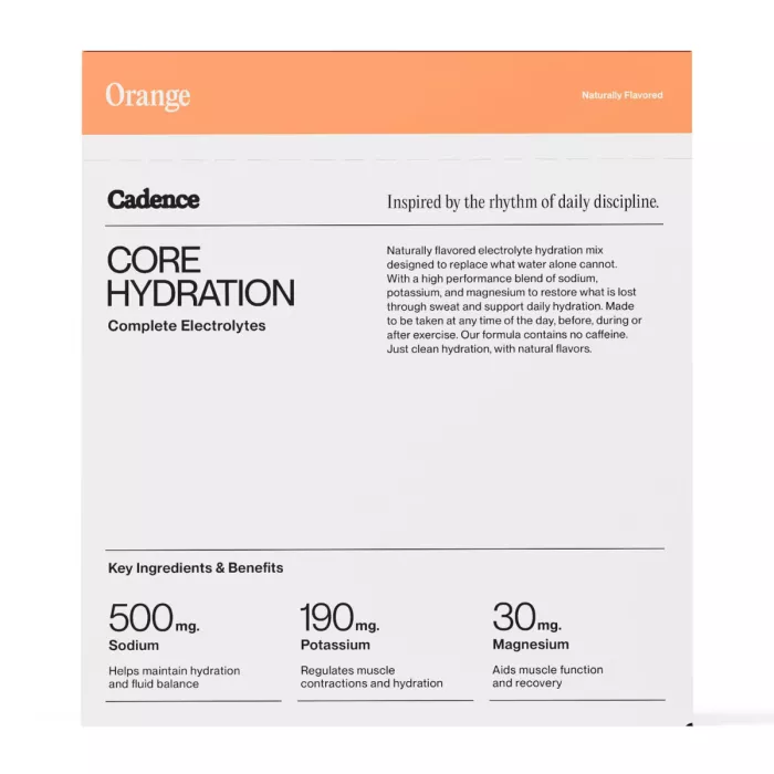 Cadence Performance Core Hydration With Orange Flavor, Bautura De Hidratare Cu Aroma De Portocale, 3.7 G