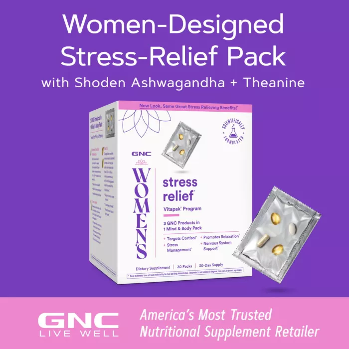 Gnc Women's Vitapak Stress Relief , Program Pentru Reducerea Stresului, 30 Pachetele