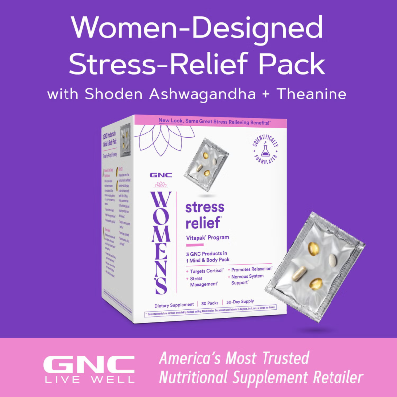 Gnc Women's Vitapak Stress Relief , Program Pentru Reducerea Stresului, 30 Pachetele