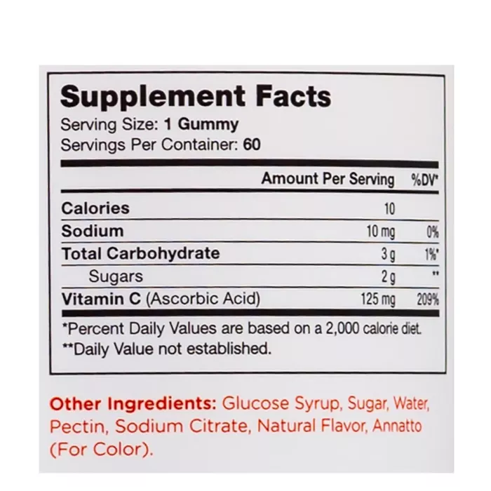 Zahler Chapter One Kids Vitamin C, Kosher Certified, Flavored Gummies, Vitamina C Pentru Copii Sub Forma De Jeleuri Cu Vitamina C, 60 Jeleuri