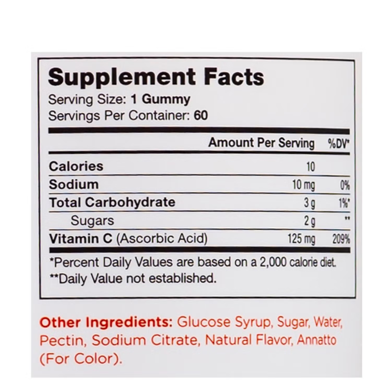 Zahler Chapter One Kids Vitamin C, Kosher Certified, Flavored Gummies, Vitamina C Pentru Copii Sub Forma De Jeleuri Cu Vitamina C, 60 Jeleuri