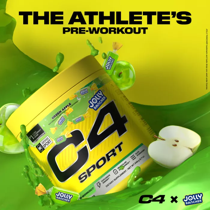 Cellucor C4 Original Pre-workout Jolly Rancher Green Apple, Formula Pre-workout Cu Aroma De Mar Verde, 174 G