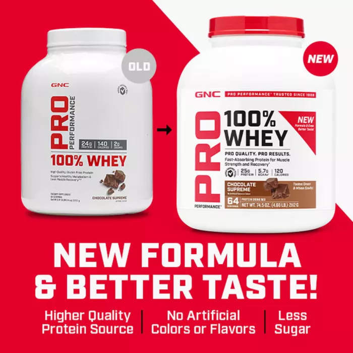 Gnc Pro Performance 100% Whey, Proteina Din Zer Cu Aroma De Vanilie, Testata Antidoping, 1969 G
