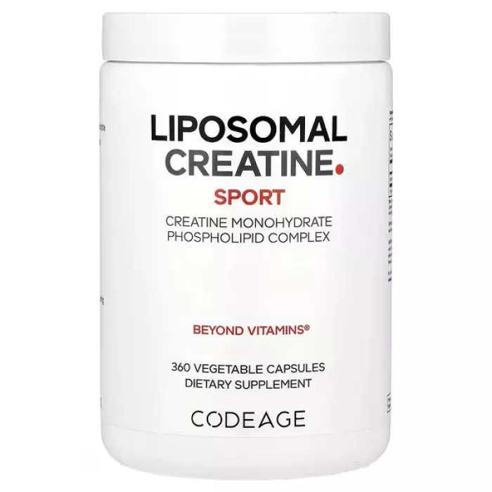 Codeage Liposomal Creatine Monohydrate, Creatina Monohidrata Lipozomala, 360 Cps Codeage Liposomal Creatine Monohydrate, Creatina Monohidrata Lipozomala, 360 Cps