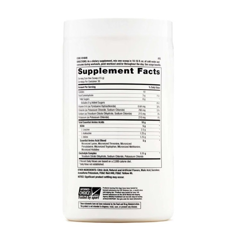 Pro performance essential amino complete aminoacizi cu aroma de mandarine (450 g), GNC Live Well