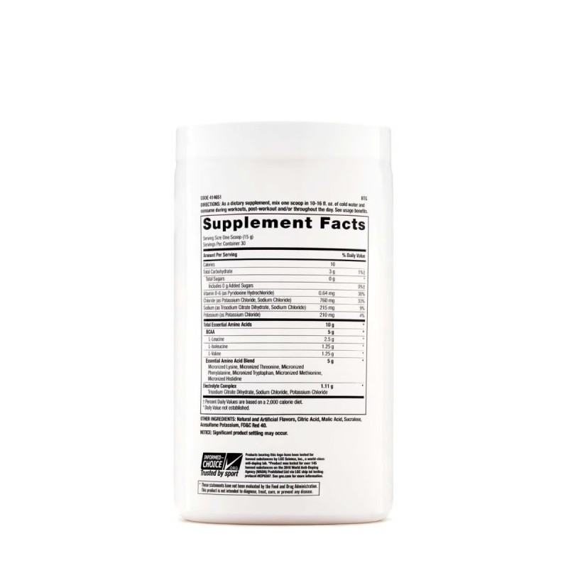 Gnc Pro Performance Essential Amino Complete, Aminoacizi, Cu Aroma De Capsuni Si Banana, 450 G