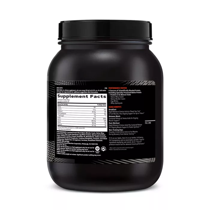 Gnc Amp Sustained Protein Blend Amestec Proteic Cu Aroma De Cereale Cu Scortisoara, 924 G Gnc Amp Sustained Protein Blend Amestec Proteic Cu Aroma De Cereale Cu Scortisoara, 924 G