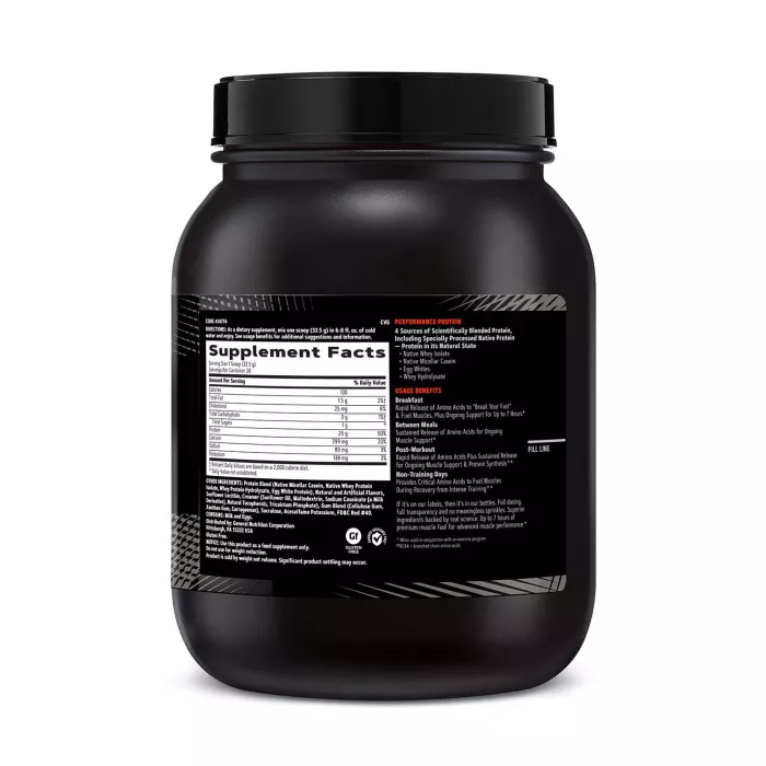 Gnc Amp Sustained Protein Blend Amestec Proteic Cu Aroma De Cereale Fructate, 910 G Gnc Amp Sustained Protein Blend Amestec Proteic Cu Aroma De Cereale Fructate, 910 G